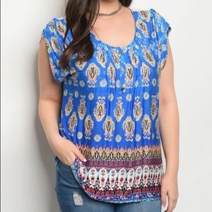 Royal Print Blouse